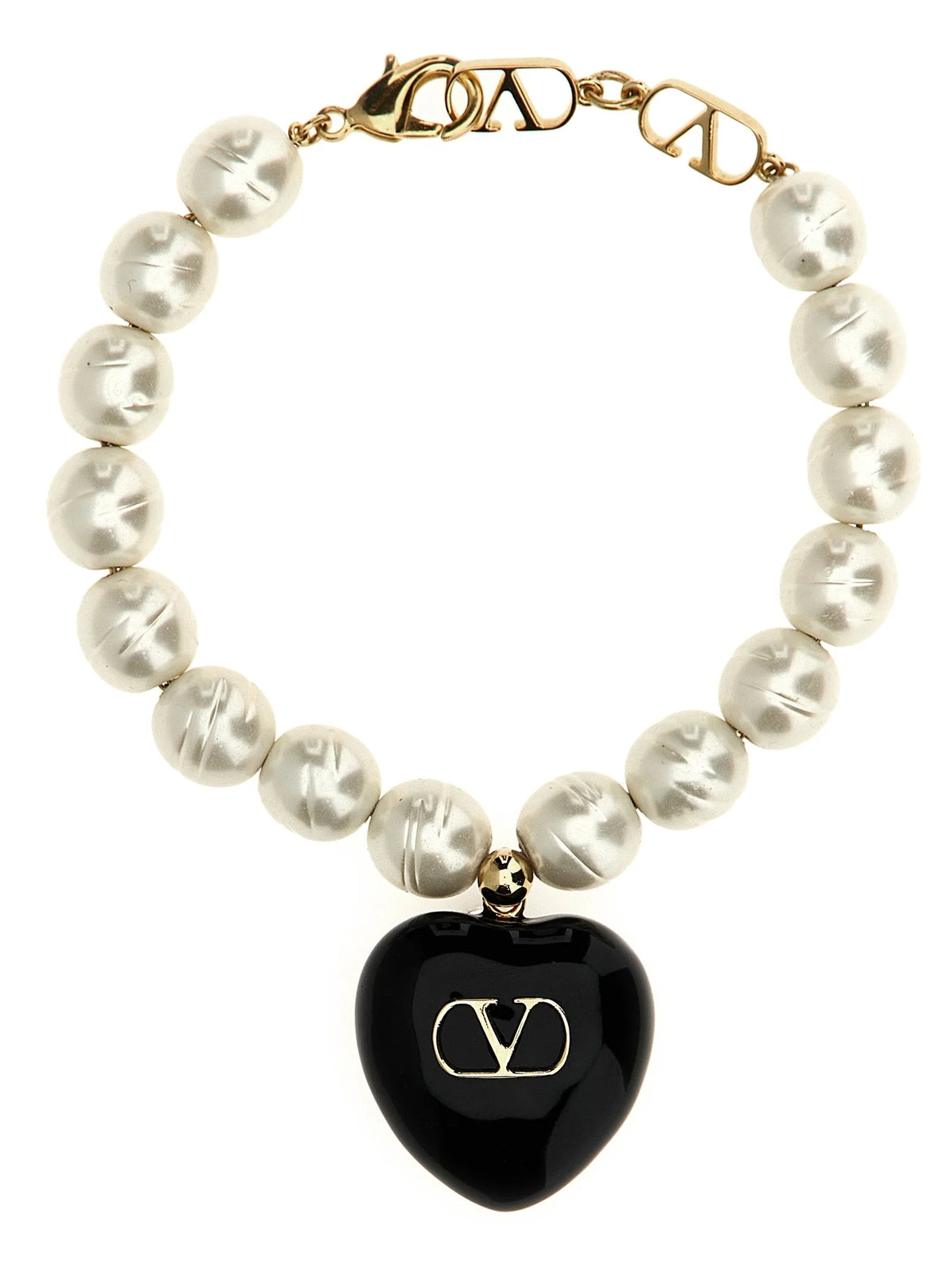 Valentino Garavani Black Brass Bracelet - S