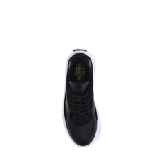 Valentino Garavani Black Calf Leather Bos Taurus Chunky Sneakers - EU39.5/US6.5