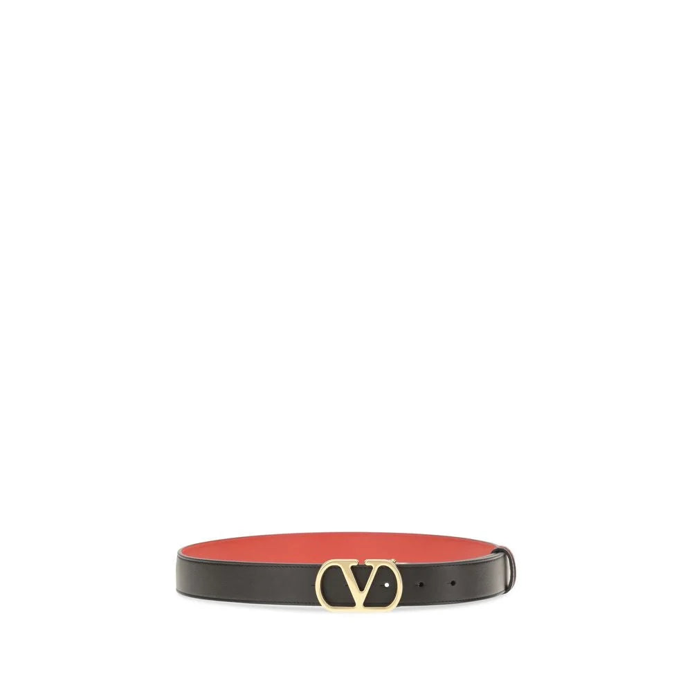 Cintura Classica in Vitello Nero Valentino Garavani