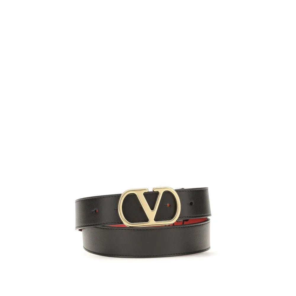 Cintura Classica in Vitello Nero Valentino Garavani