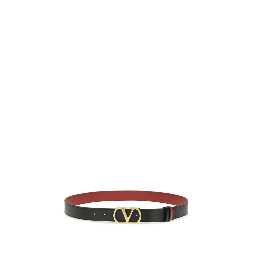 Valentino Garavani Black Calf Leather Bos Taurus Regular Belt - 90 cm / 36 Inches
