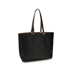 Valentino Garavani Black Calf Leather Bos Taurus Shoulder Bag