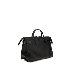 Valentino Garavani Black Calf Leather Bos Taurus Shoulder Bag