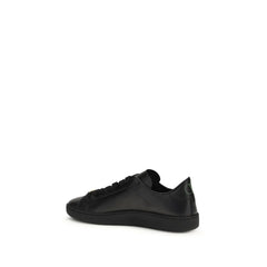 Valentino Garavani Black Calf Leather Bos Taurus Sneakers