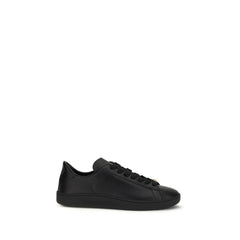 Valentino Garavani Black Calf Leather Bos Taurus Sneakers