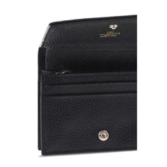 Valentino Garavani Black Calf Leather Bos Taurus Wallet