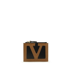 Valentino Garavani Black Calf Leather Bos Taurus Wallet