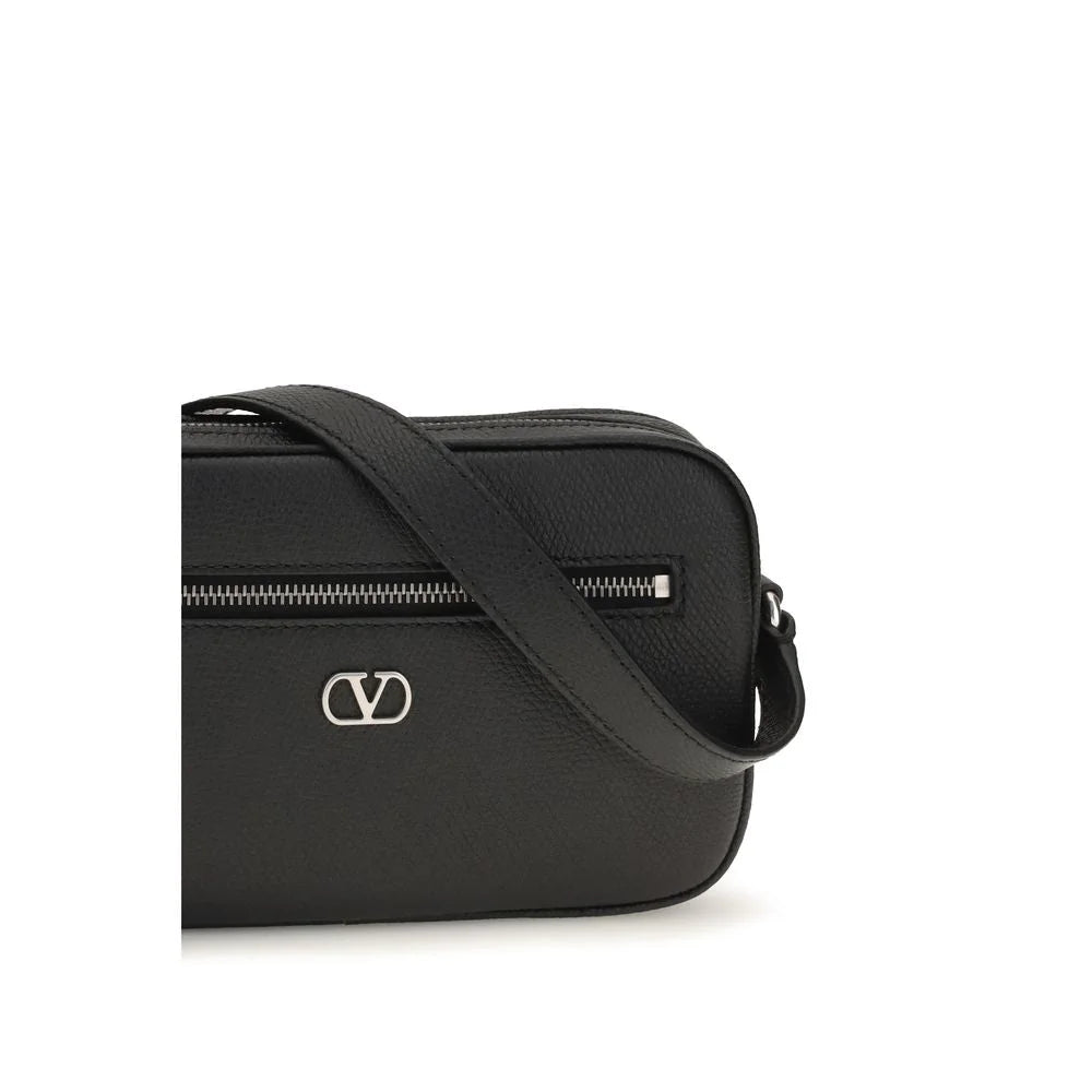 Valentino Garavani Black Calf Leather Bos Taurus Wallet