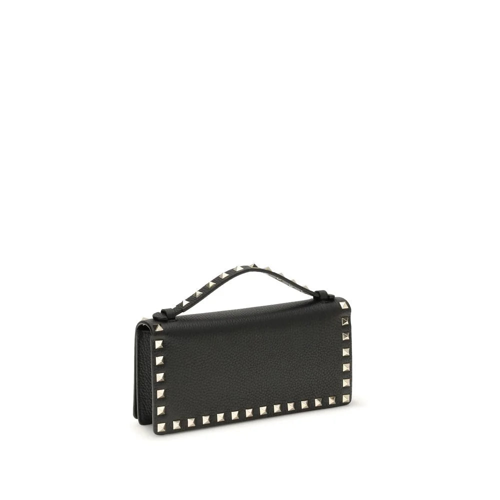 Valentino Garavani Black Calf Leather Bos Taurus Wallet