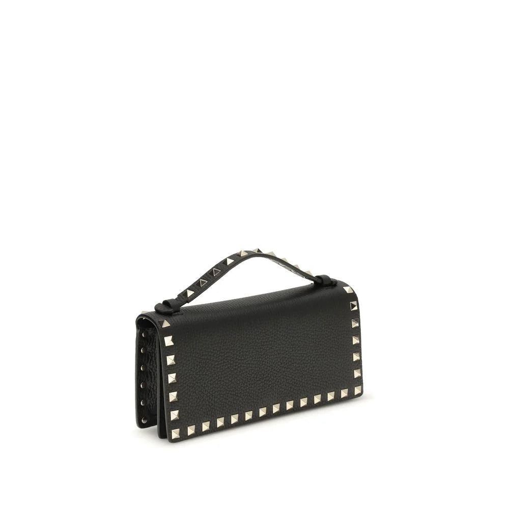 Valentino Garavani Black Calf Leather Bos Taurus Wallet