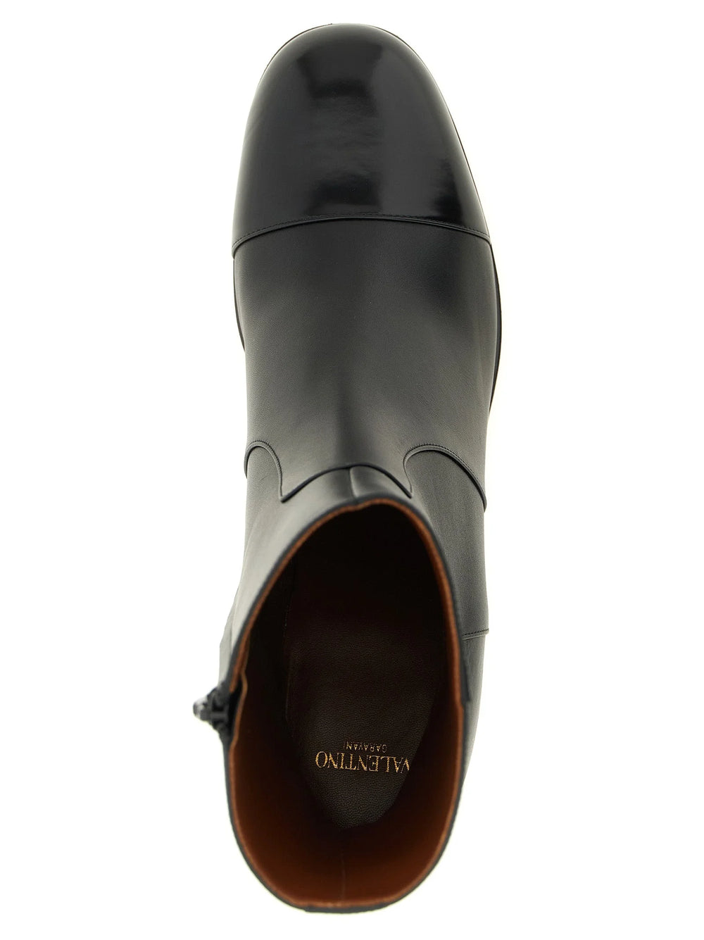 Valentino Garavani Black Calfskin Ankle Boots