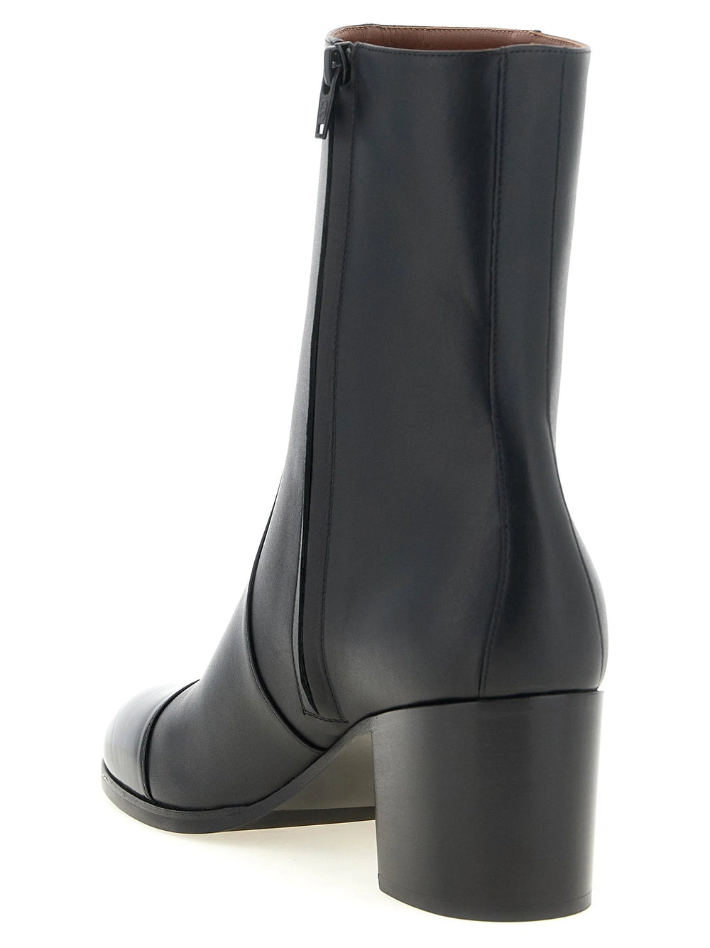 Valentino Garavani Black Calfskin Ankle Boots