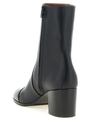 Valentino Garavani Black Calfskin Ankle Boots