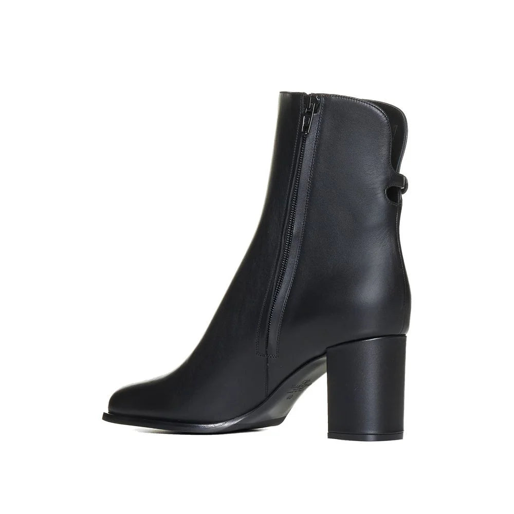 Valentino Garavani Black Calfskin Ankle Boots - EU36.5/US6.5