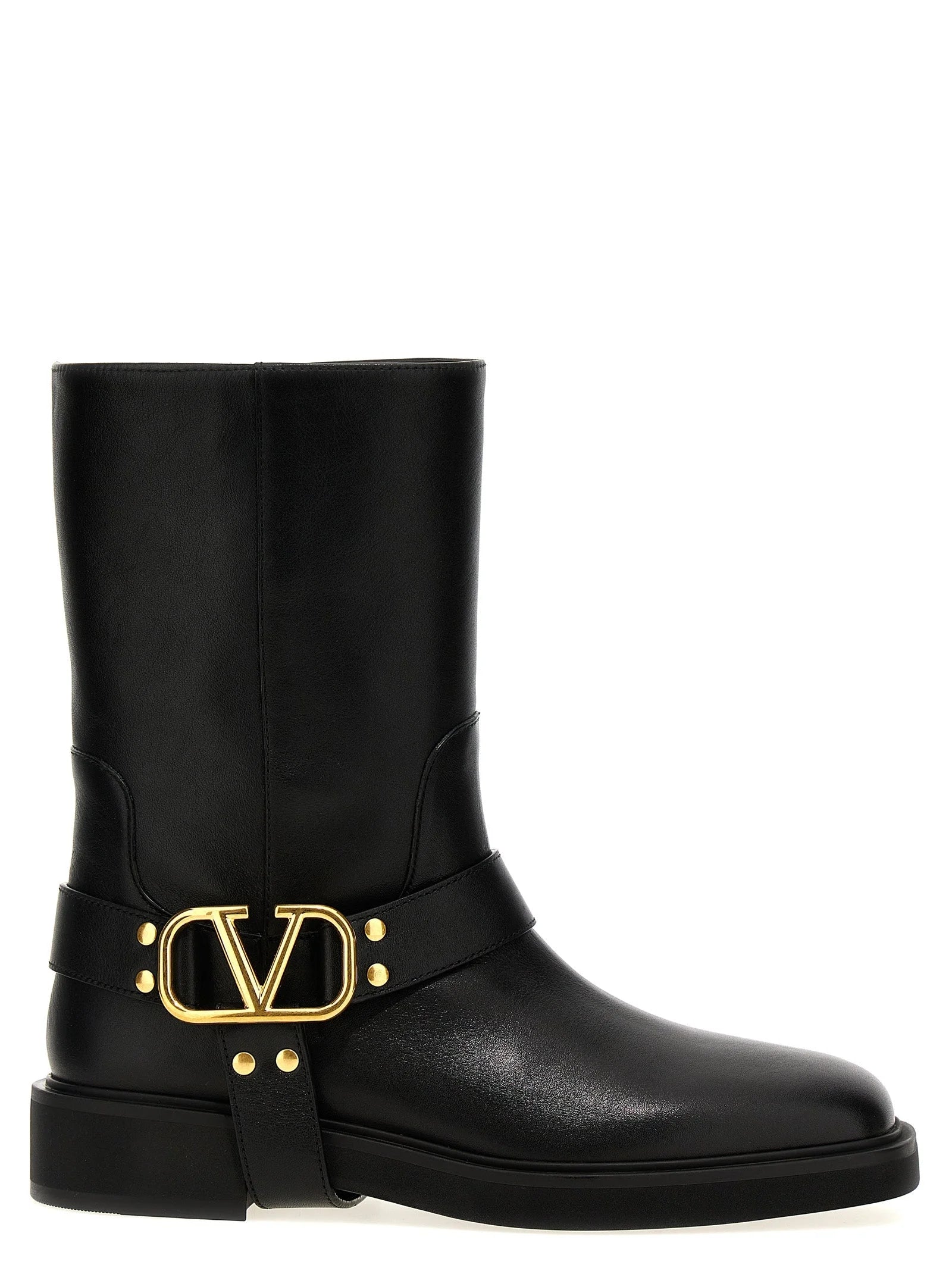 Valentino Garavani Botas de Camurça Preta ao Torno do Tornozelo - EU36/US6