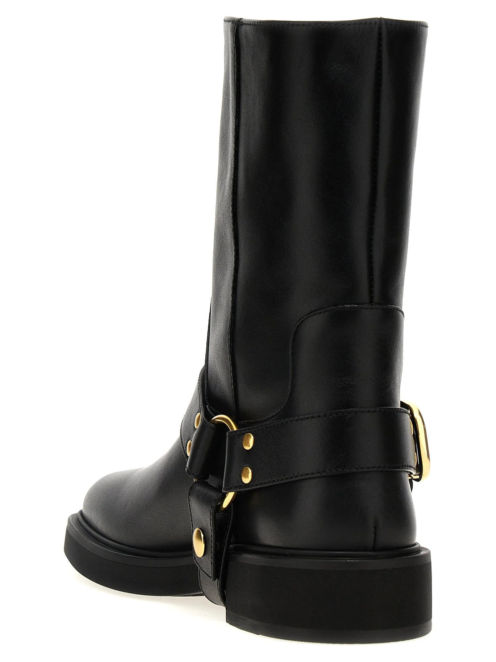 Valentino Garavani Botas de Cano Baixo em Camurça Preta - EU36/US6