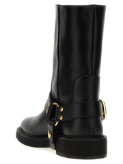 Valentino Garavani Botas de Cano Baixo em Camurça Preta - EU36/US6