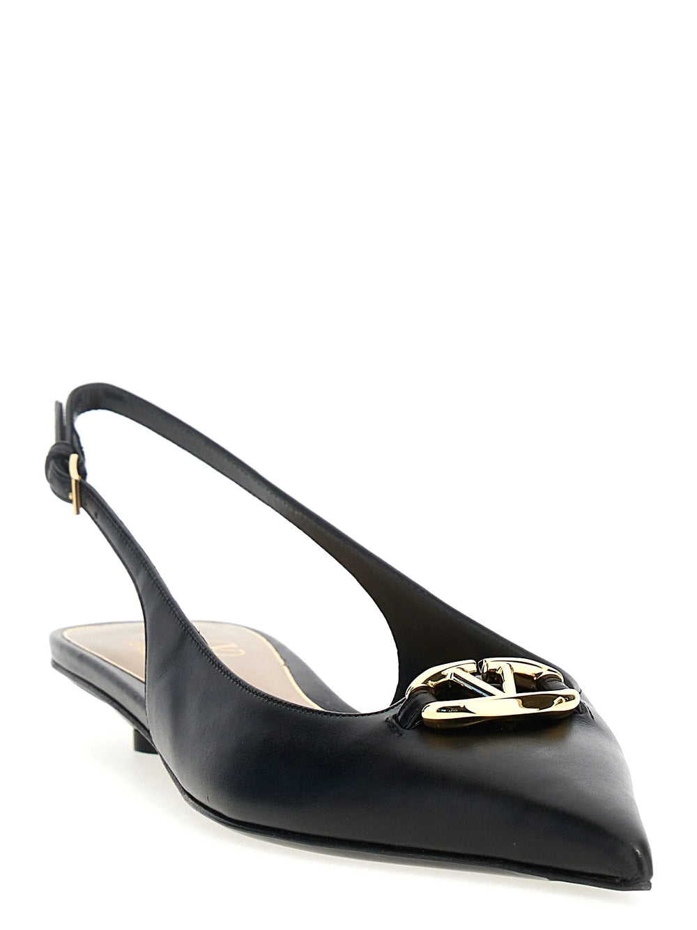 Valentino Garavani Black Calfskin Ballet Flats - EU36/US6