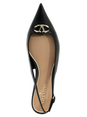 Valentino Garavani Black Calfskin Ballet Flats - EU36/US6