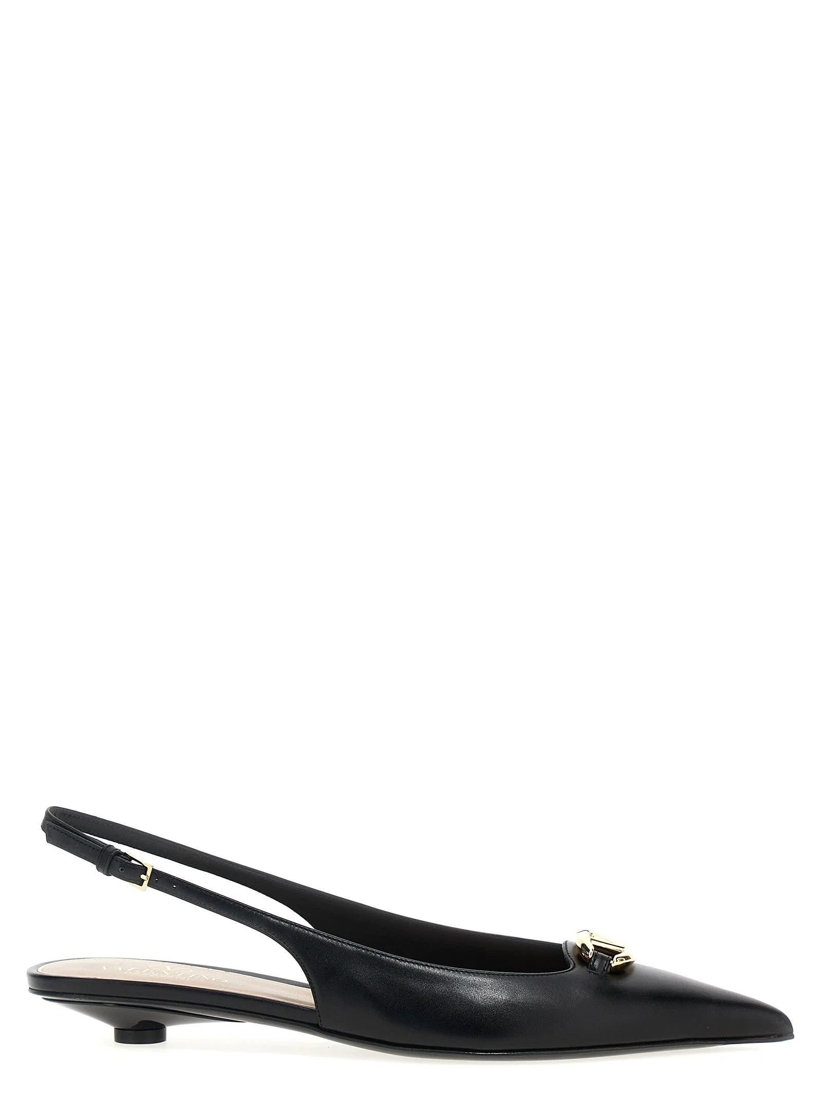 Valentino Garavani Black Calfskin Ballet Flats - EU36/US6