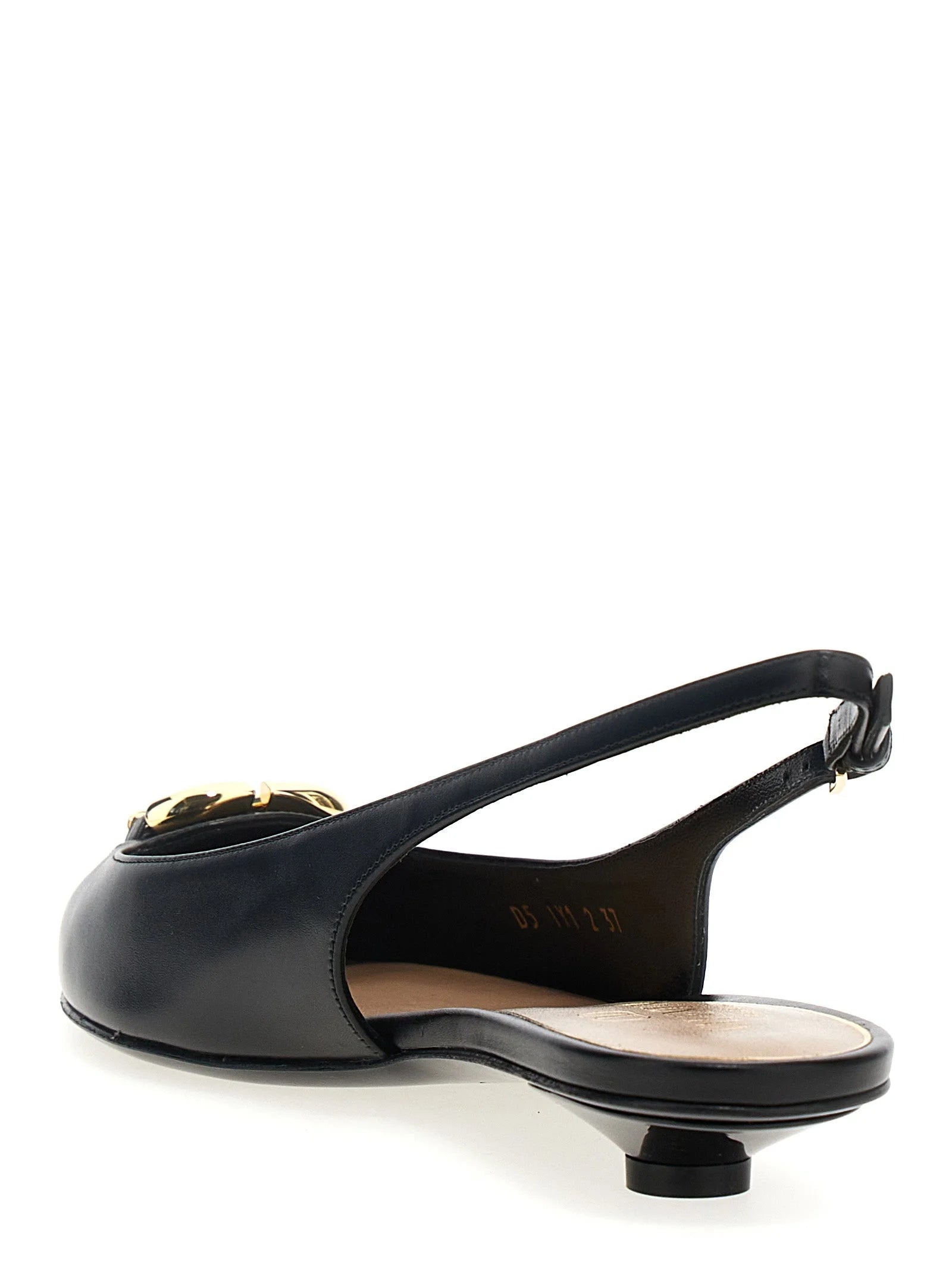Valentino Garavani Black Calfskin Ballet Flats - EU36/US6