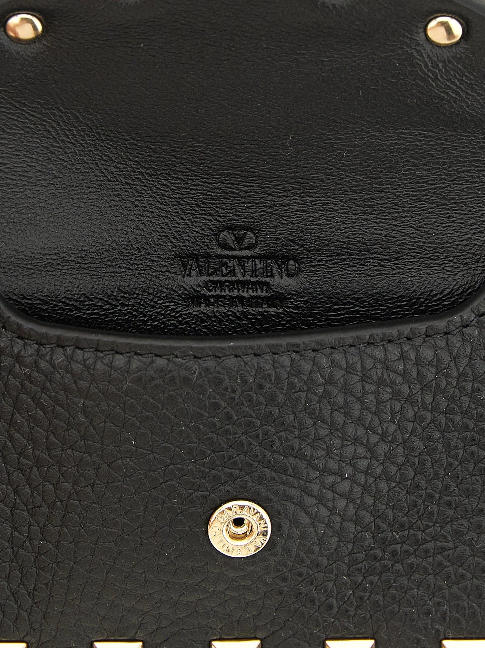 Valentino Garavani Black Calfskin Cardholder