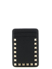 Valentino Garavani Black Calfskin Cardholder