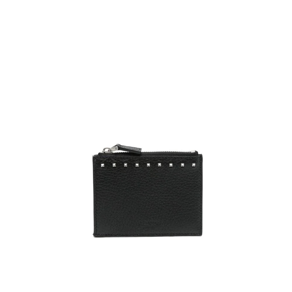 Valentino Garavani Black Calfskin Cardholder