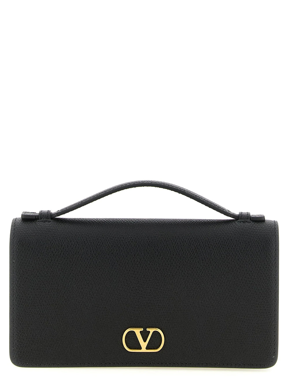 Valentino Garavani Black Calfskin Cardholder