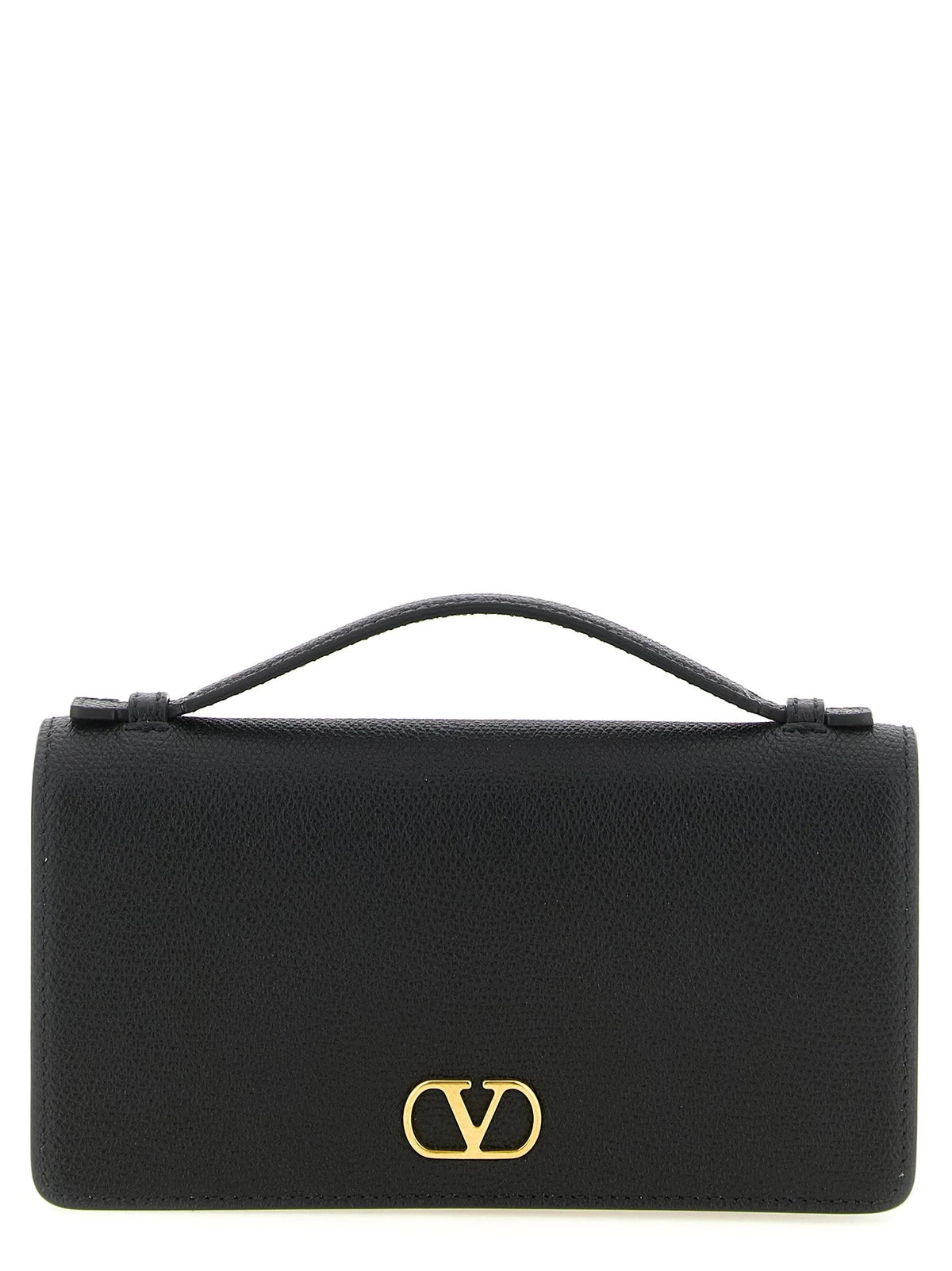 Valentino Garavani Black Calfskin Cardholder