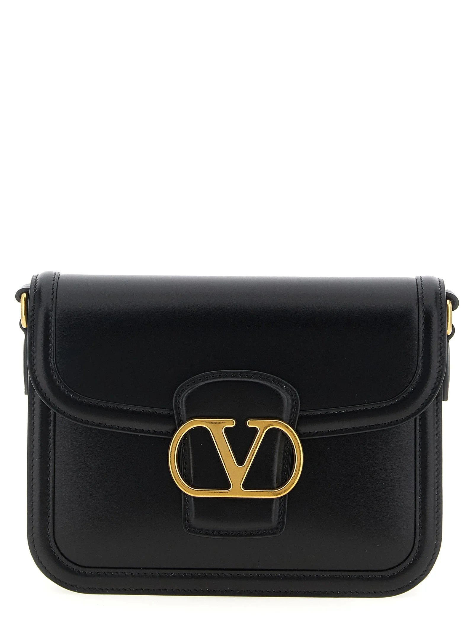 Valentino Garavani Black Calfskin Crossbody Bag