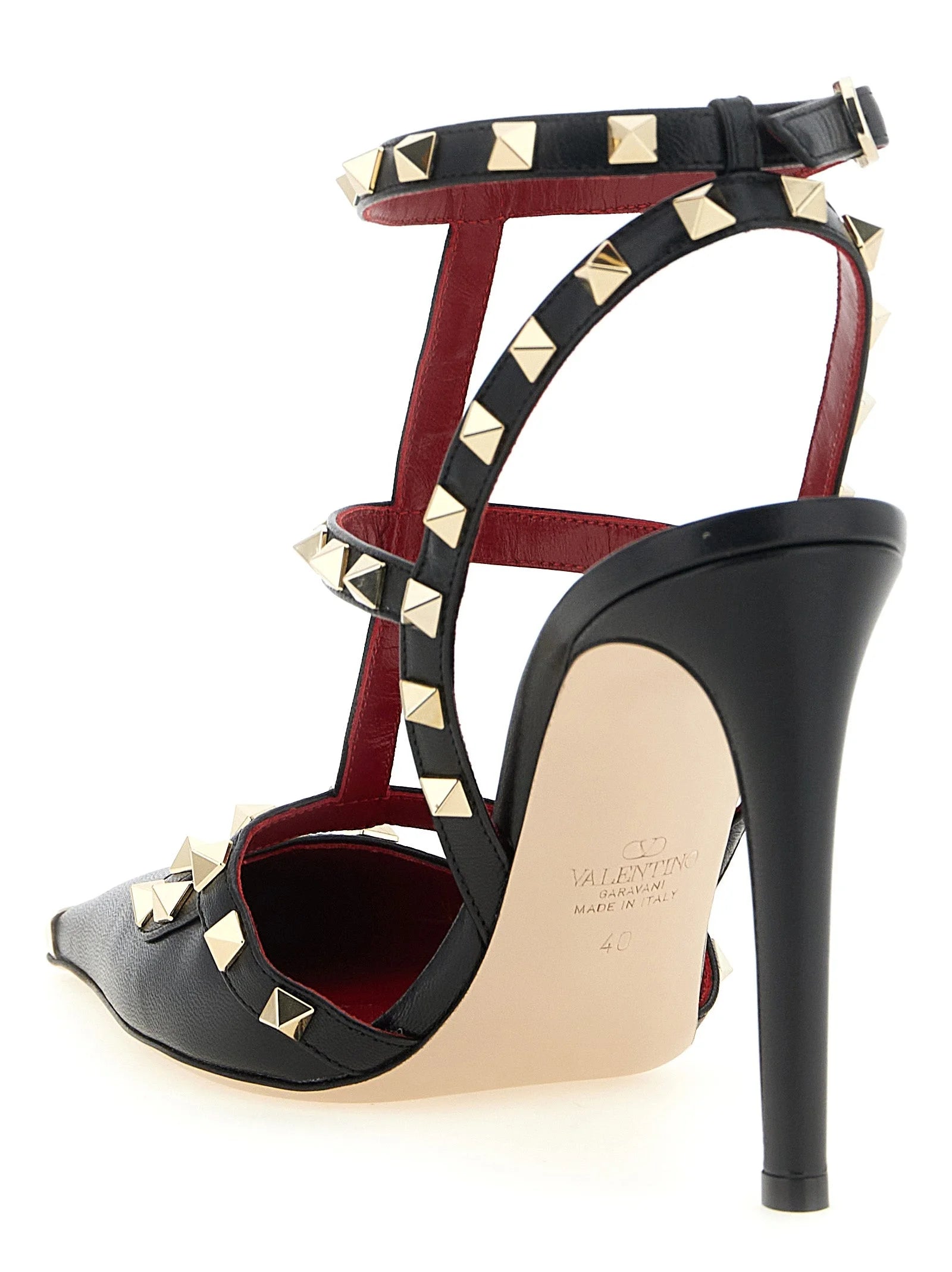 Valentino Garavani Black Calfskin High Heel Pumps