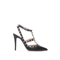 Valentino Garavani Black Calfskin High Heel Pumps