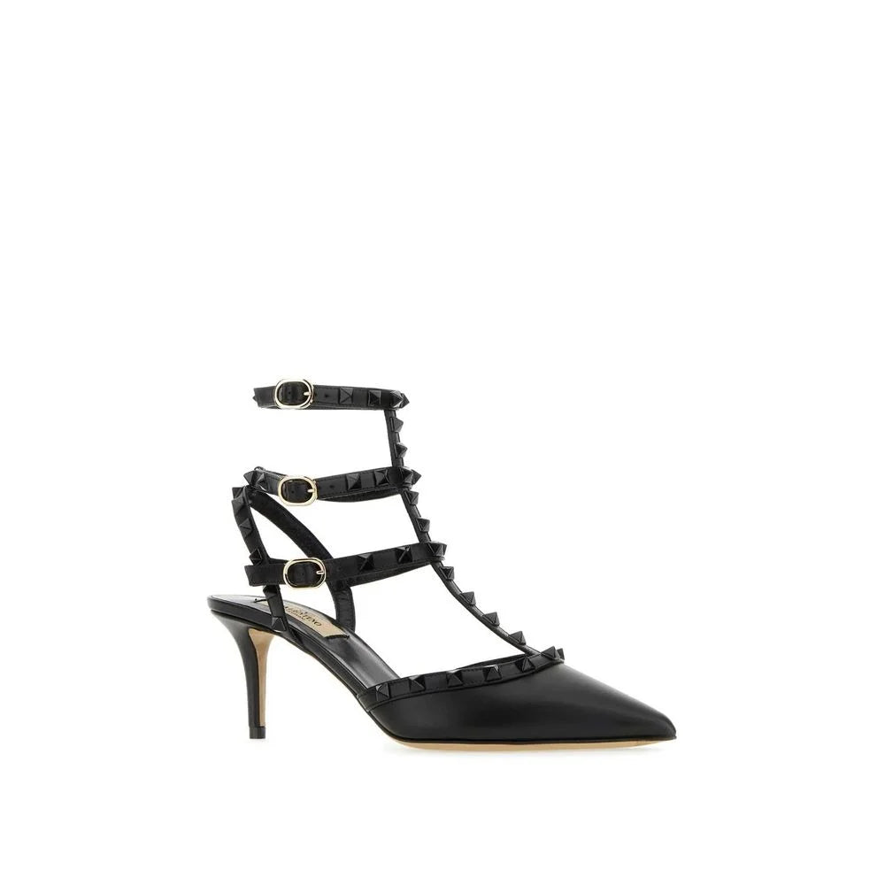 Valentino Garavani Black Calfskin High Heel Pumps - EU35.5/US5.5