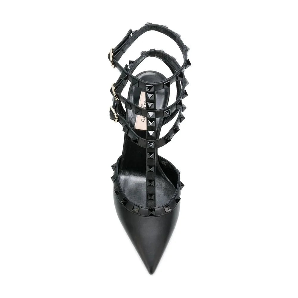 Valentino Garavani Black Calfskin High Heel Pumps - EU35.5/US5.5