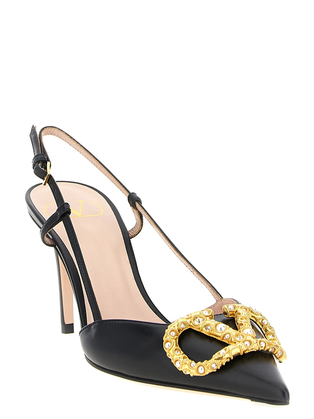 Valentino Garavani Black Calfskin High Heel Pumps - EU36/US6