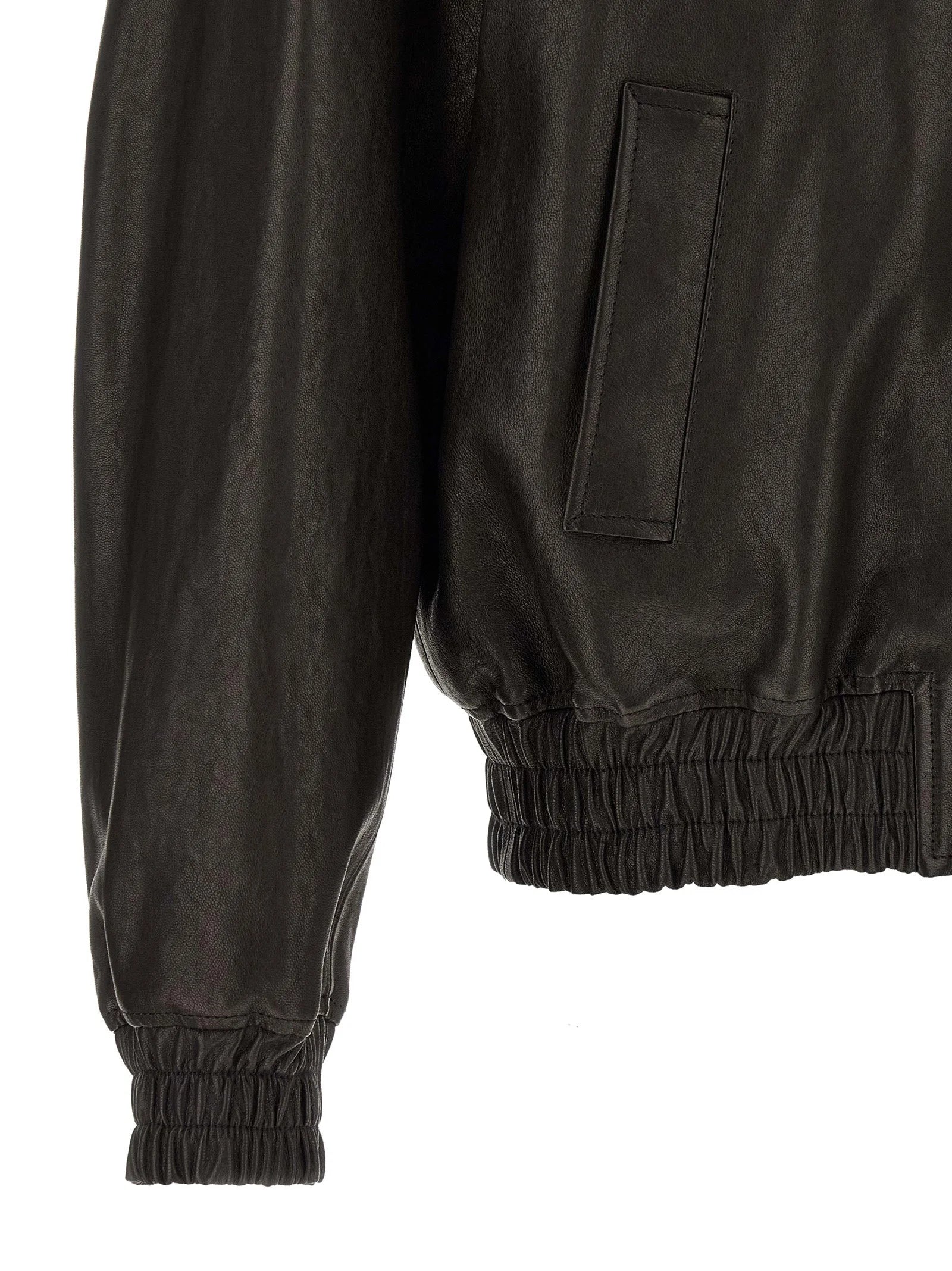 Valentino Garavani Black Calfskin Leather Jacket