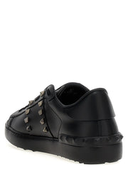Valentino Garavani Black Calfskin Low Top Sneakers