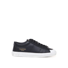 Valentino Garavani Black Calfskin Low Top Sneakers
