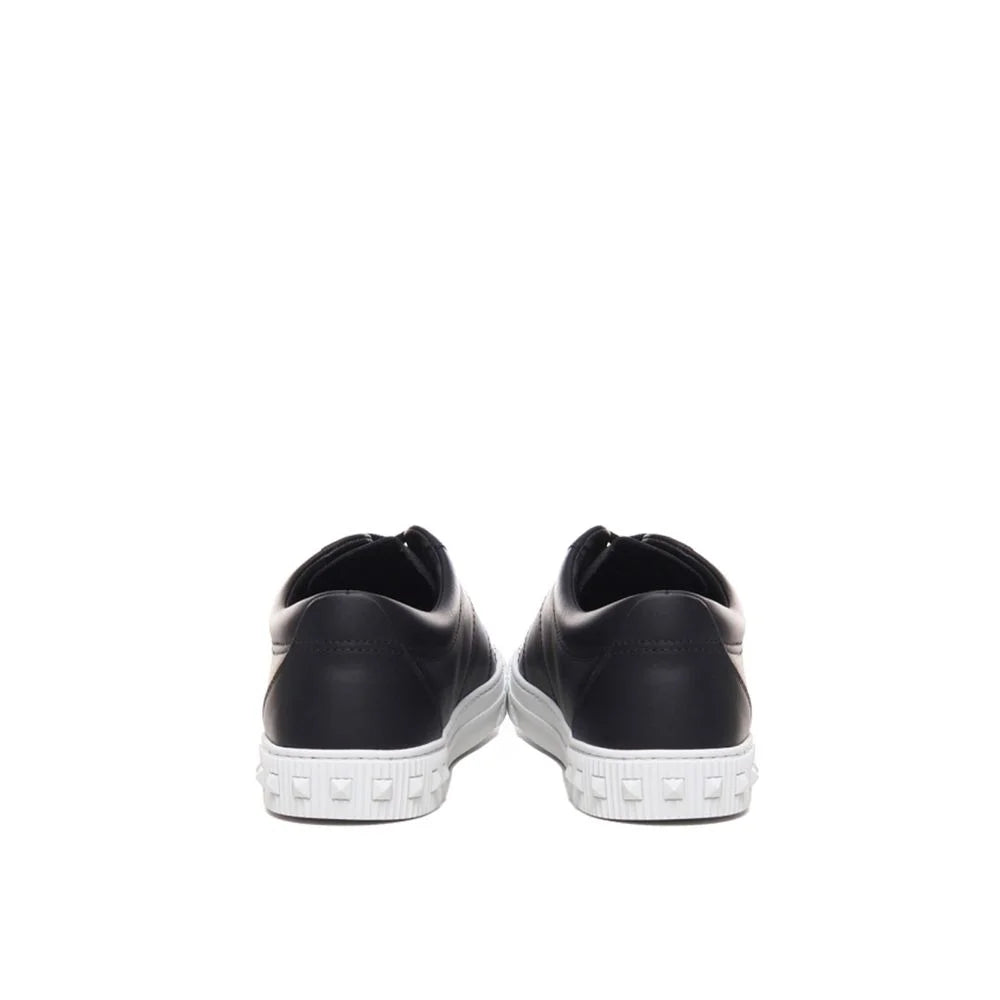 Valentino Garavani Black Calfskin Low Top Sneakers