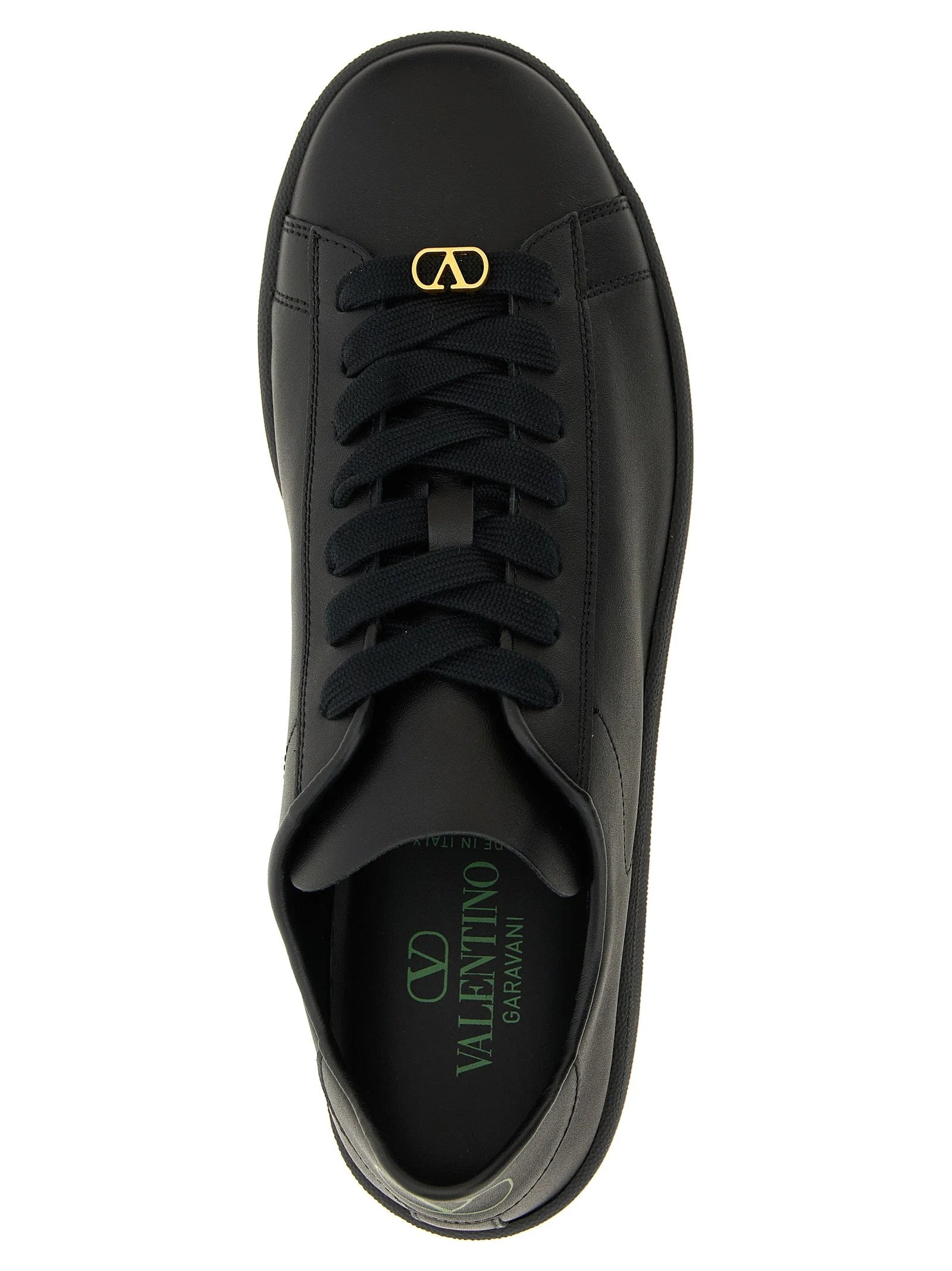 Valentino Garavani Black Calfskin Low Top Sneakers