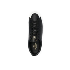Valentino Garavani Black Calfskin Low Top Sneakers