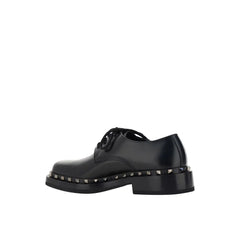 Valentino Garavani Black Calfskin Oxfords And Derbies - EU41/US8
