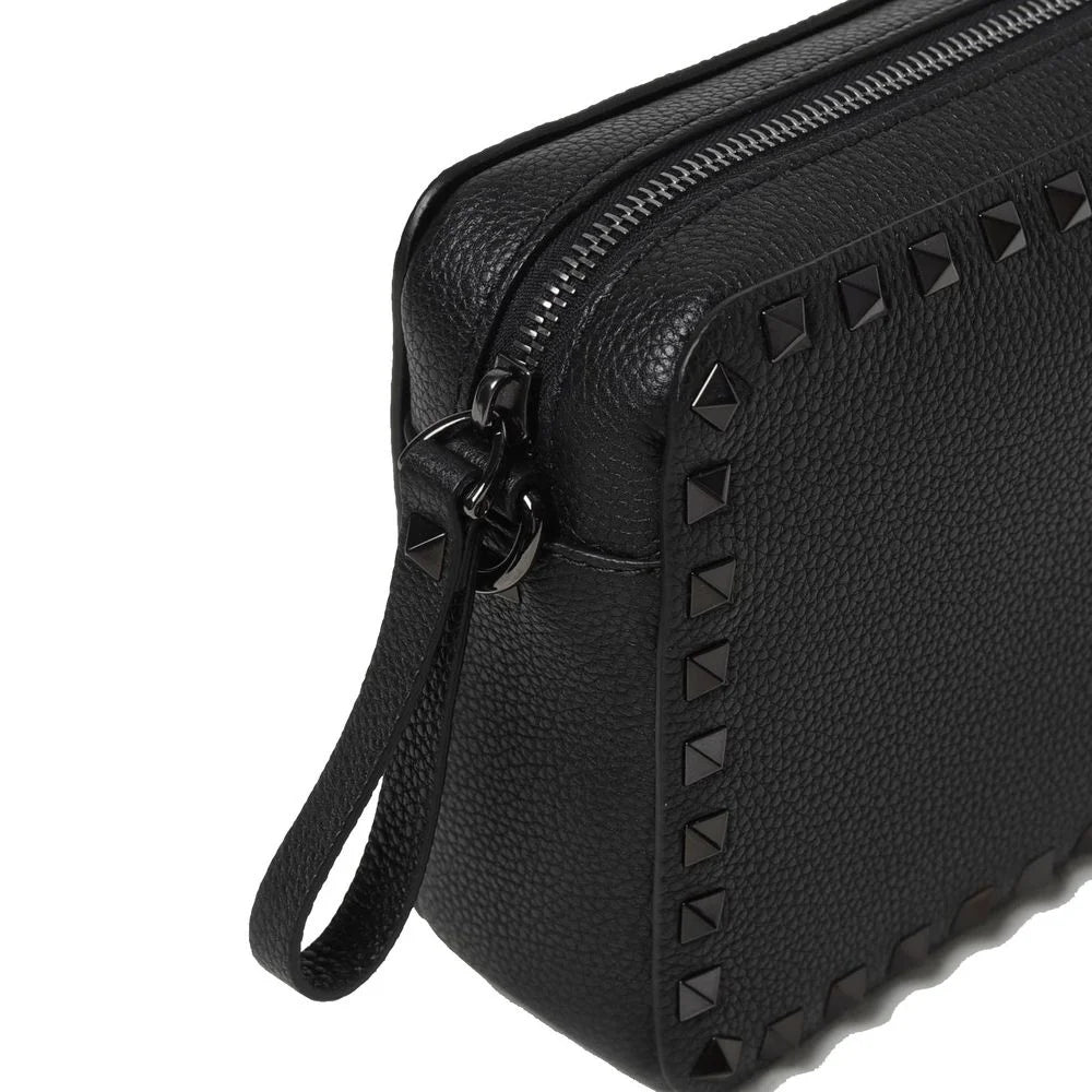 Valentino Garavani Black Calfskin Shoulder Bag