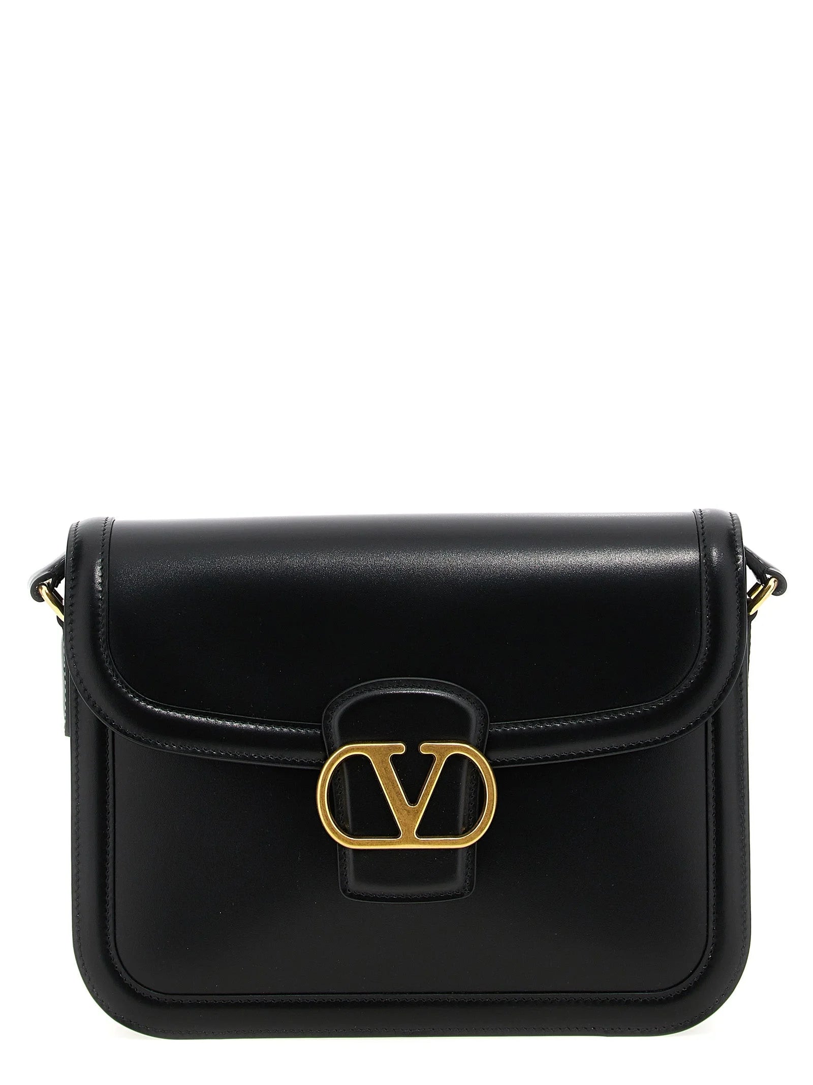 Valentino Garavani Black Calfskin Shoulder Bag