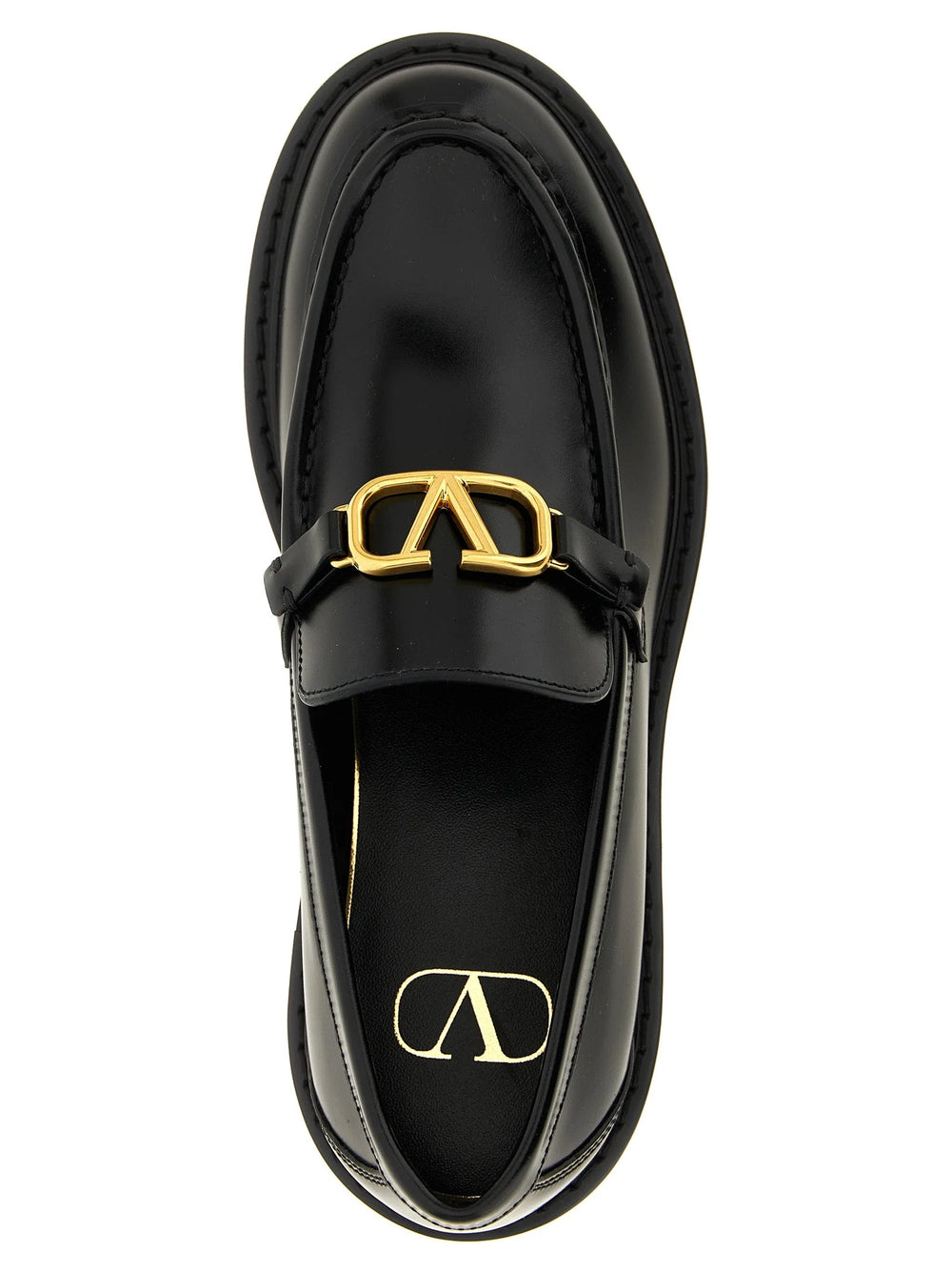 Valentino Garavani Black Calfskin Slip-On Loafers - EU36.5/US6.5