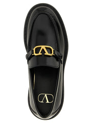Valentino Garavani Black Calfskin Slip-On Loafers - EU36.5/US6.5