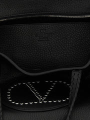 Valentino Garavani Black Calfskin Tote Bag