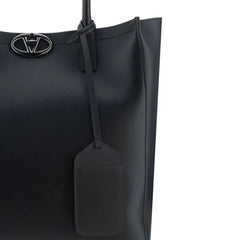 Valentino Garavani Black Calfskin Tote Bag