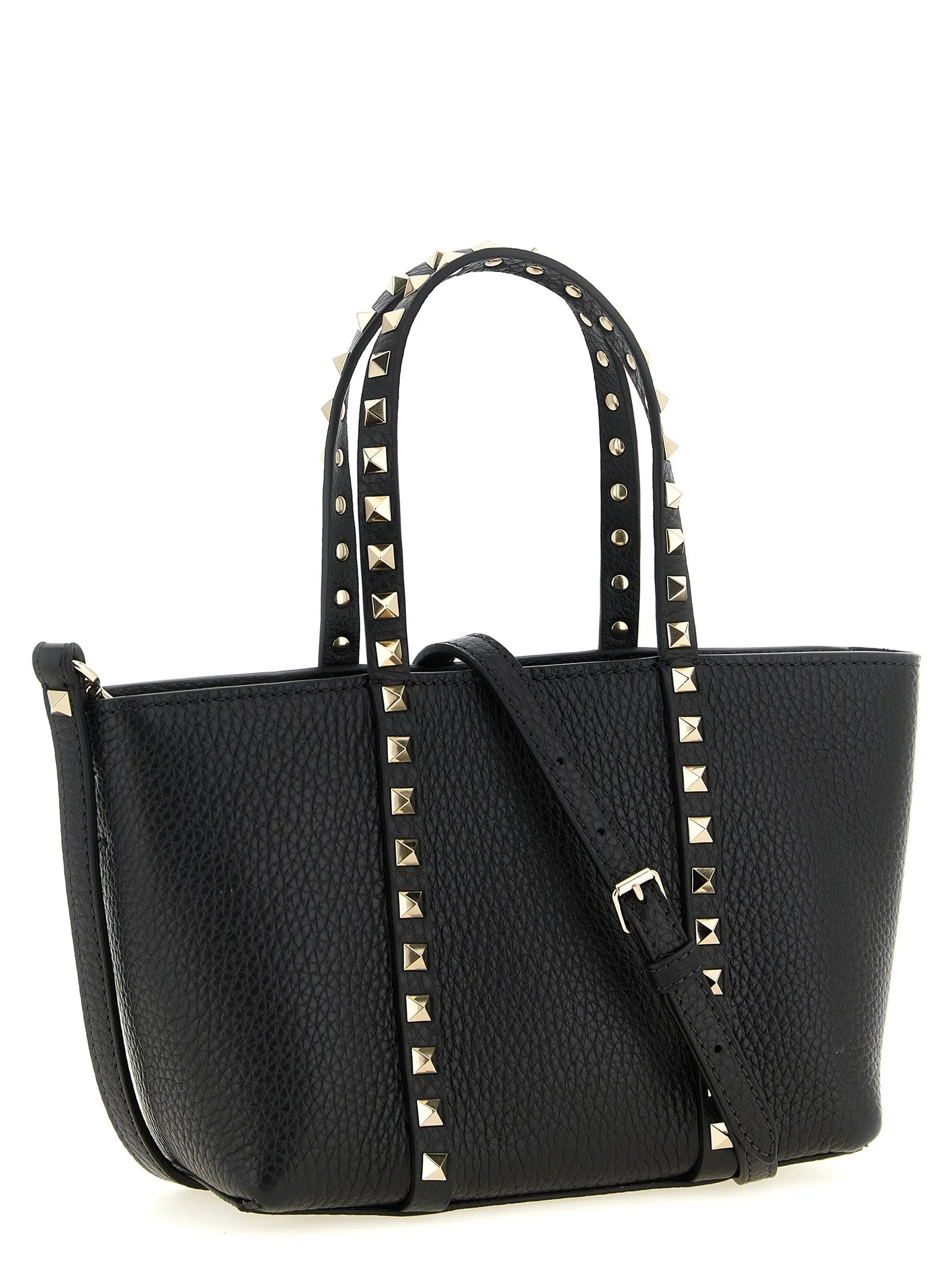 Valentino Garavani Black Calfskin Tote Bag